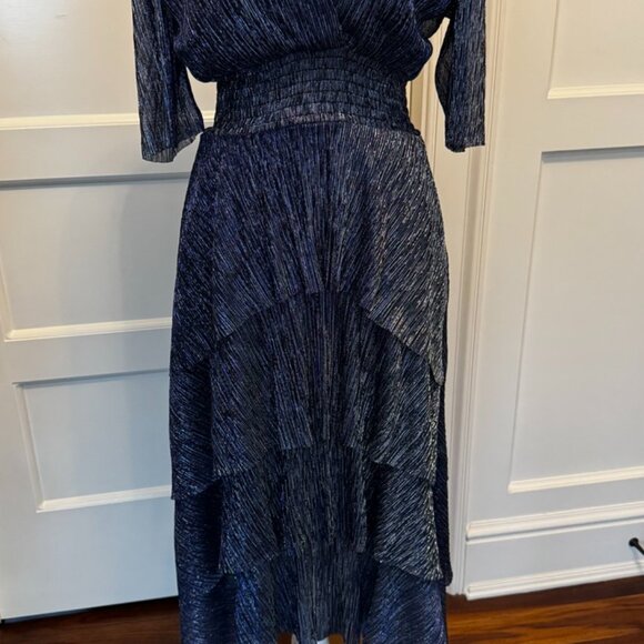 Maje Navy Midi Dress - Picture 3 of 12